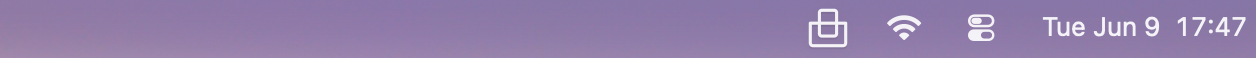 Clean menu bar after Tuck